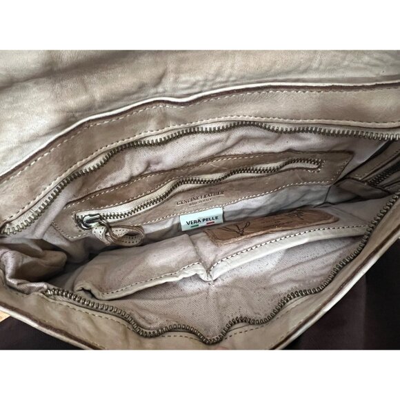 Bolsa Nova Aria Envelope Crossbody Taupe Leather Studs Free People Campomaggi - Picture 3 of 3